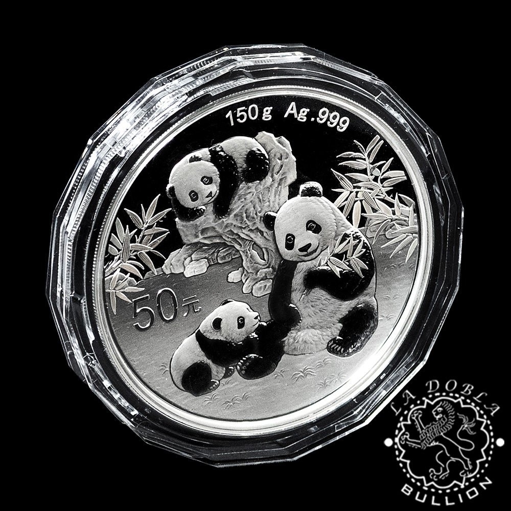 Moneda de Plata Panda 150 g Proof - China - 2025 - Anverso