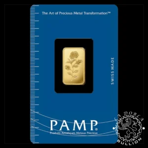 Lingote de Oro 2,5 g Rosa - PAMP Rose - Reverso Estuche