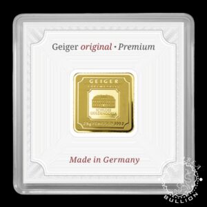 Lingote de Oro 2,5 g - GEIGER - Reverso