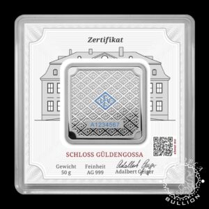 Lingote de Plata 50g - GEIGER - Anverso
