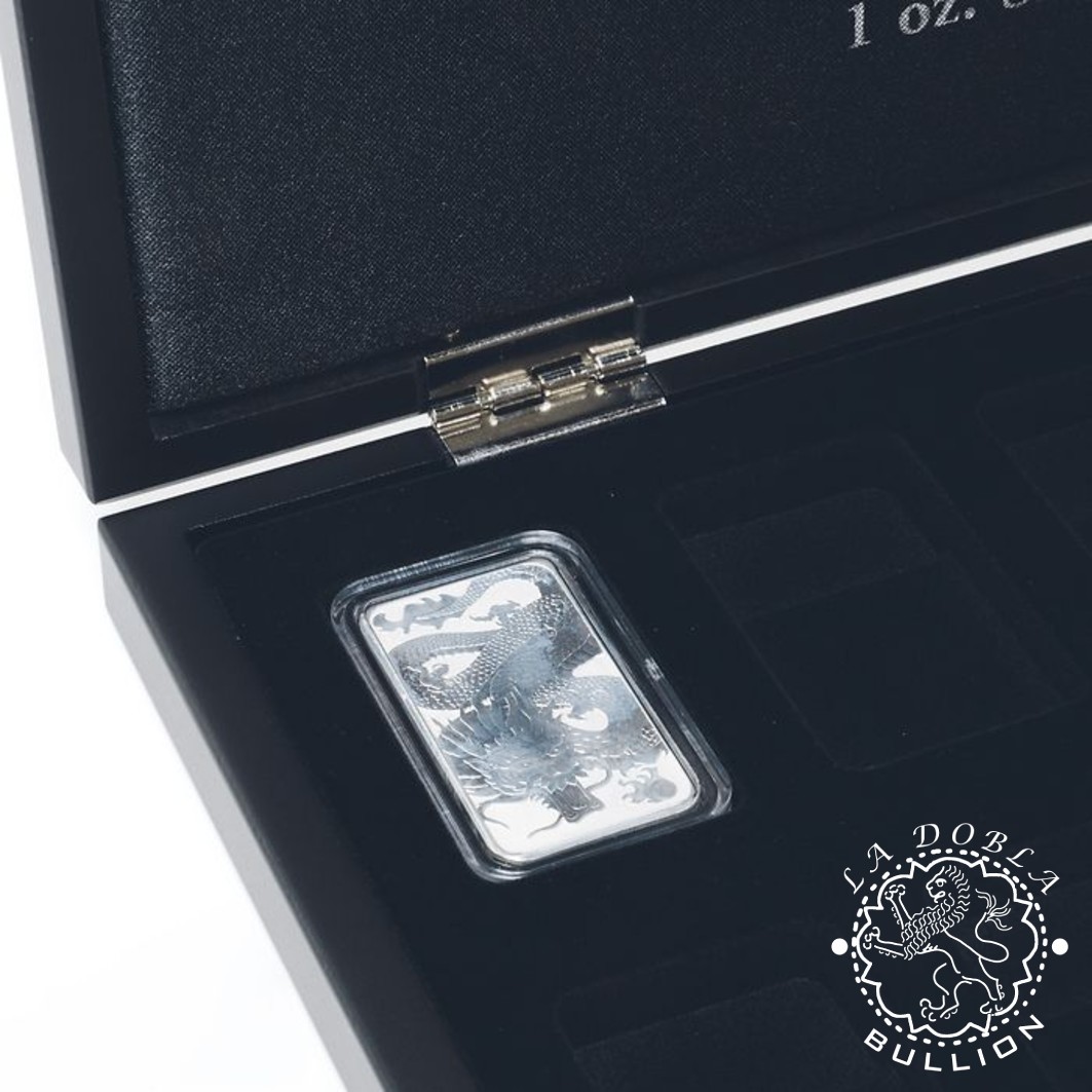 Leuchtturm - Estuche VOLTERRA UNO para Dragón Rectangular de Plata - Detalle