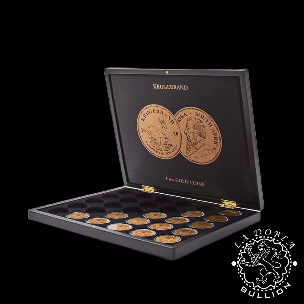 Leuchtturm - Estuche VOLTERRA UNO para Krugerrand de Oro - Abierto