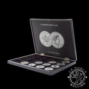 Leuchtturm - Estuche VOLTERRA UNO para Maple Leaf de Plata - Abierto