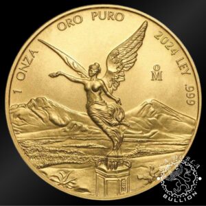 Moneda de Oro Libertad 1 oz BU - México - 2024 - Reverso