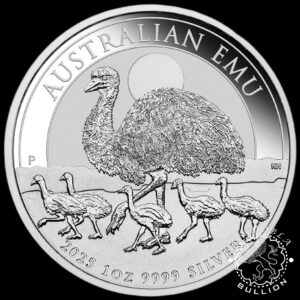 Moneda de Plata Australian Emu 1oz BU - Australia - 2025 - Reverso