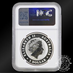 Moneda de Plata Koala 1 oz BU - Australia - 2011 - NGC MS - Anverso Cápsula