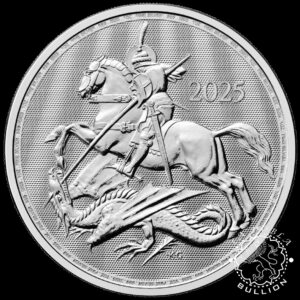Moneda de Plata St. George & The Dragon 1 oz BU - Reino Unido - 2025 - Reverso