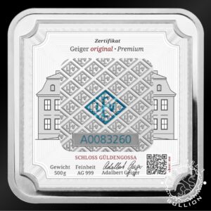 Lingote de Plata 500 g - GEIGER - Anverso