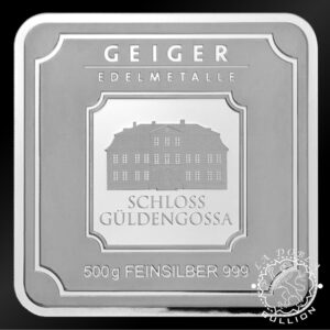 Lingote de Plata 500 g - GEIGER - Reverso