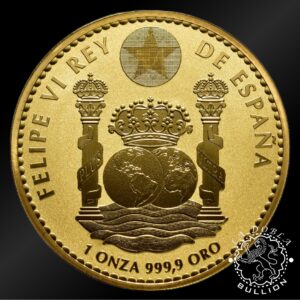 Moneda De Oro Oso Pardo 1 Oz Proof Inverso - España - 2025 - Anverso