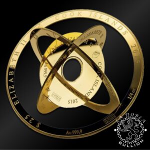 Moneda de Oro Esfera Armilar 1 oz BU - Islas Cook - 2015 - Abierta