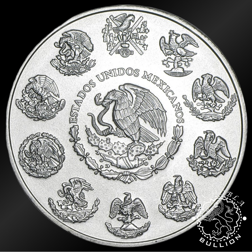 Moneda de Plata Libertad 1 oz BU - México - 2013 - Reverso