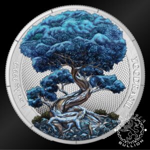 Moneda de Plata Mythical Forest Yggdrasil Winter - 1 oz BU - 2025 - Reverso