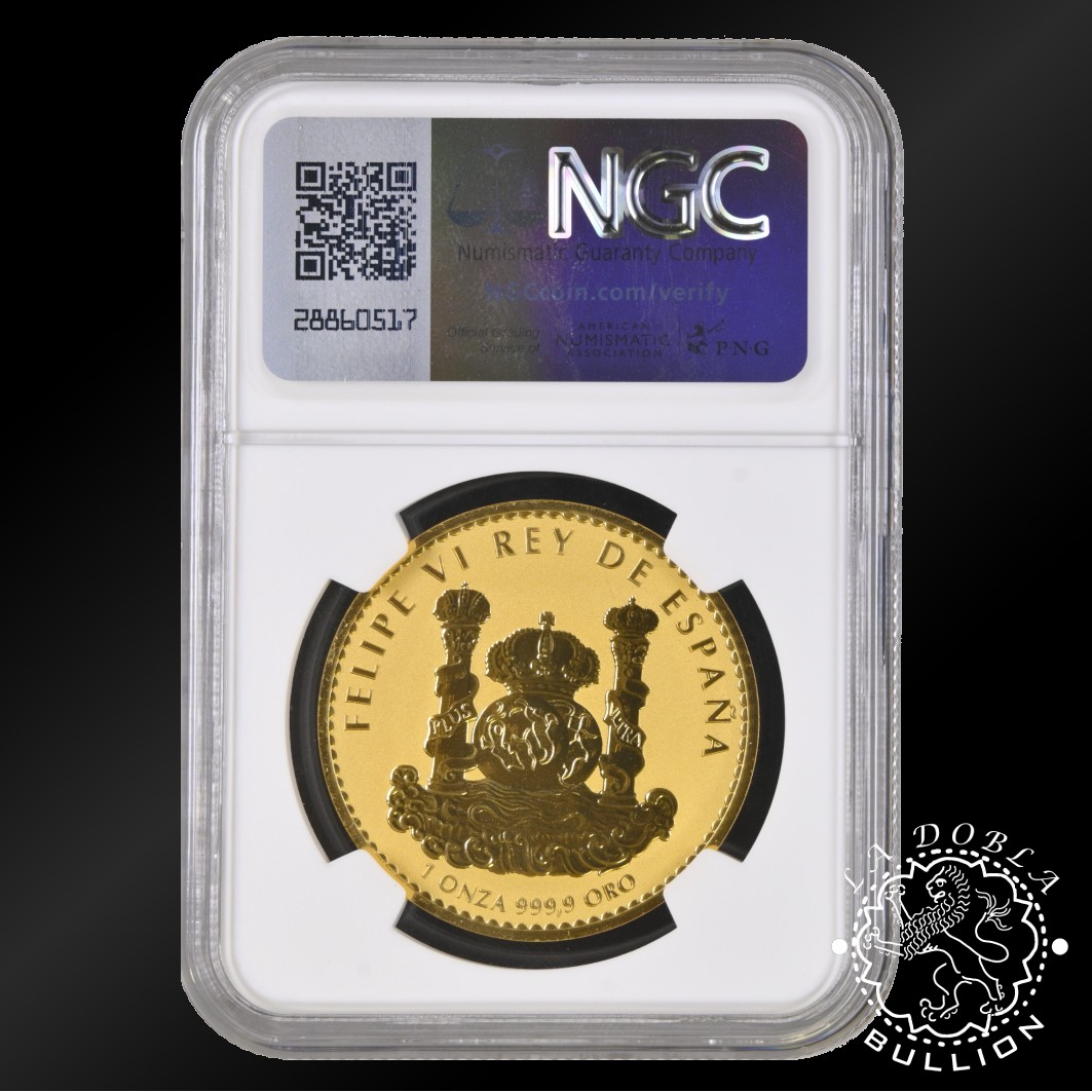 Moneda de Oro Lince 1 oz Proof Inverso - España - 2021 - Encapsulada por NGC - Reverso