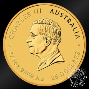 Moneda de Oro Serie Lunar III Caballo 1 4 oz BU - Australia - 2026 - Anverso