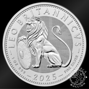 Moneda de Plata British Lion 1 oz BU - Reino Unido - 2025 - Reverso