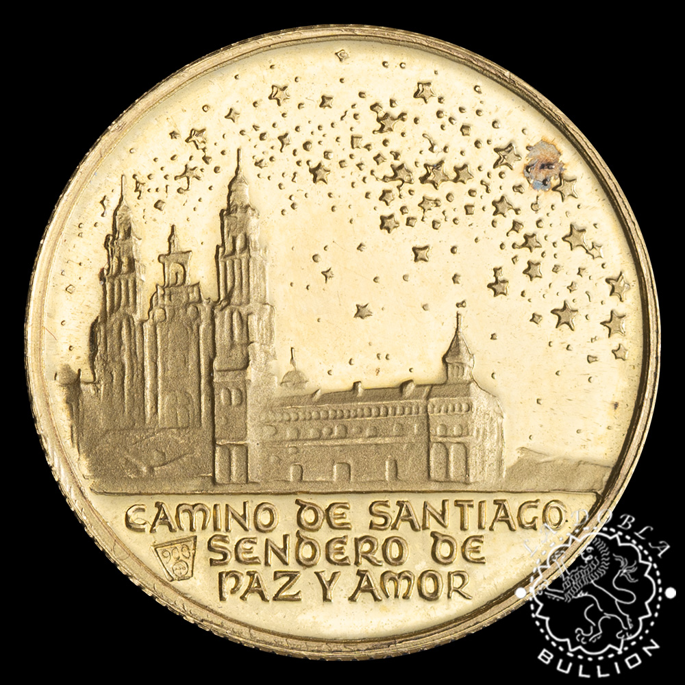 Medalla de Oro Camino de Santiago - 110 oz - España - 1971 - Recomprada - Reverso