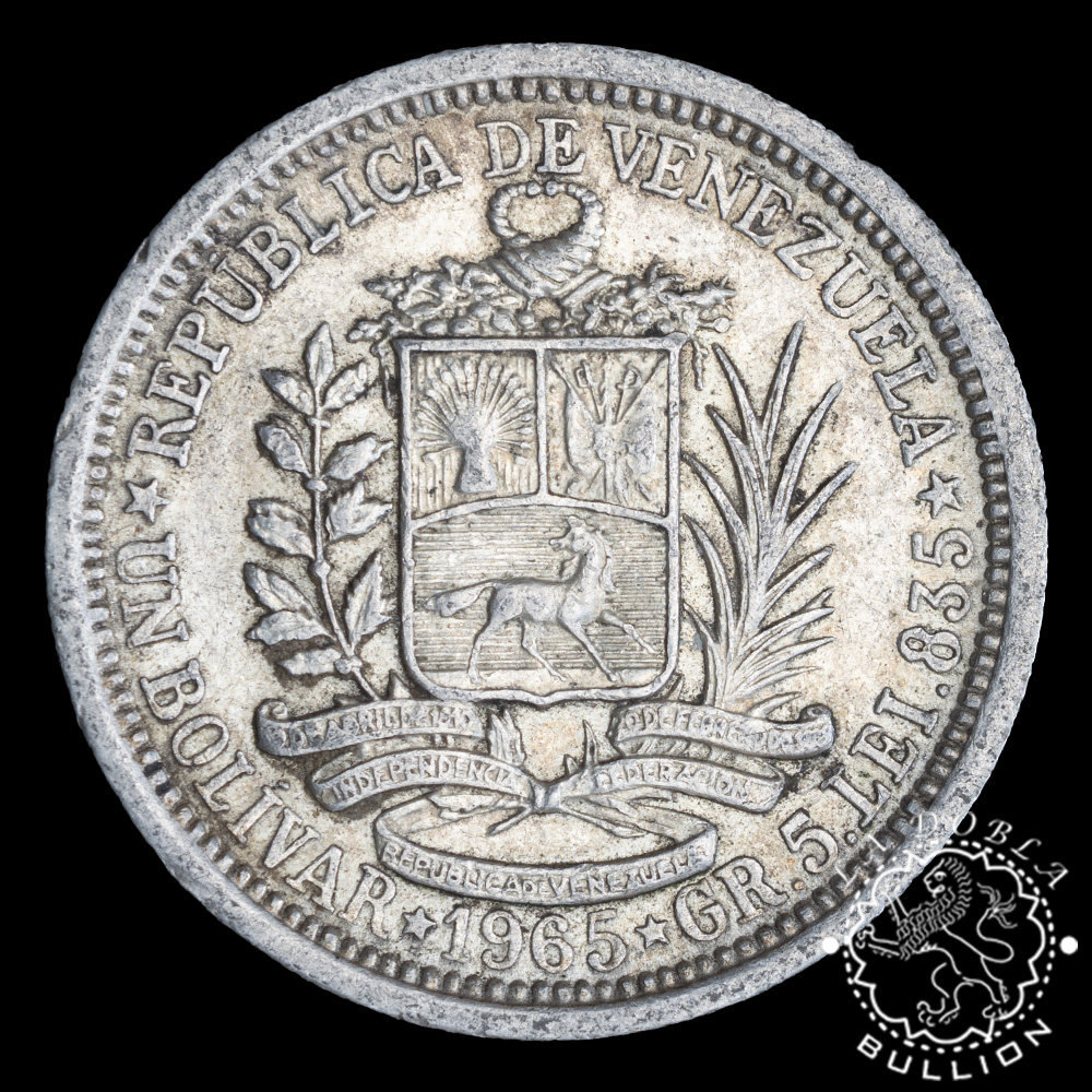 1879 - 1960 - 1 Bolívar de Plata - VENEZUELA