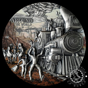 Moneda de Plata Around the World in 80 Days 3 oz PF HR - Niue - 2023