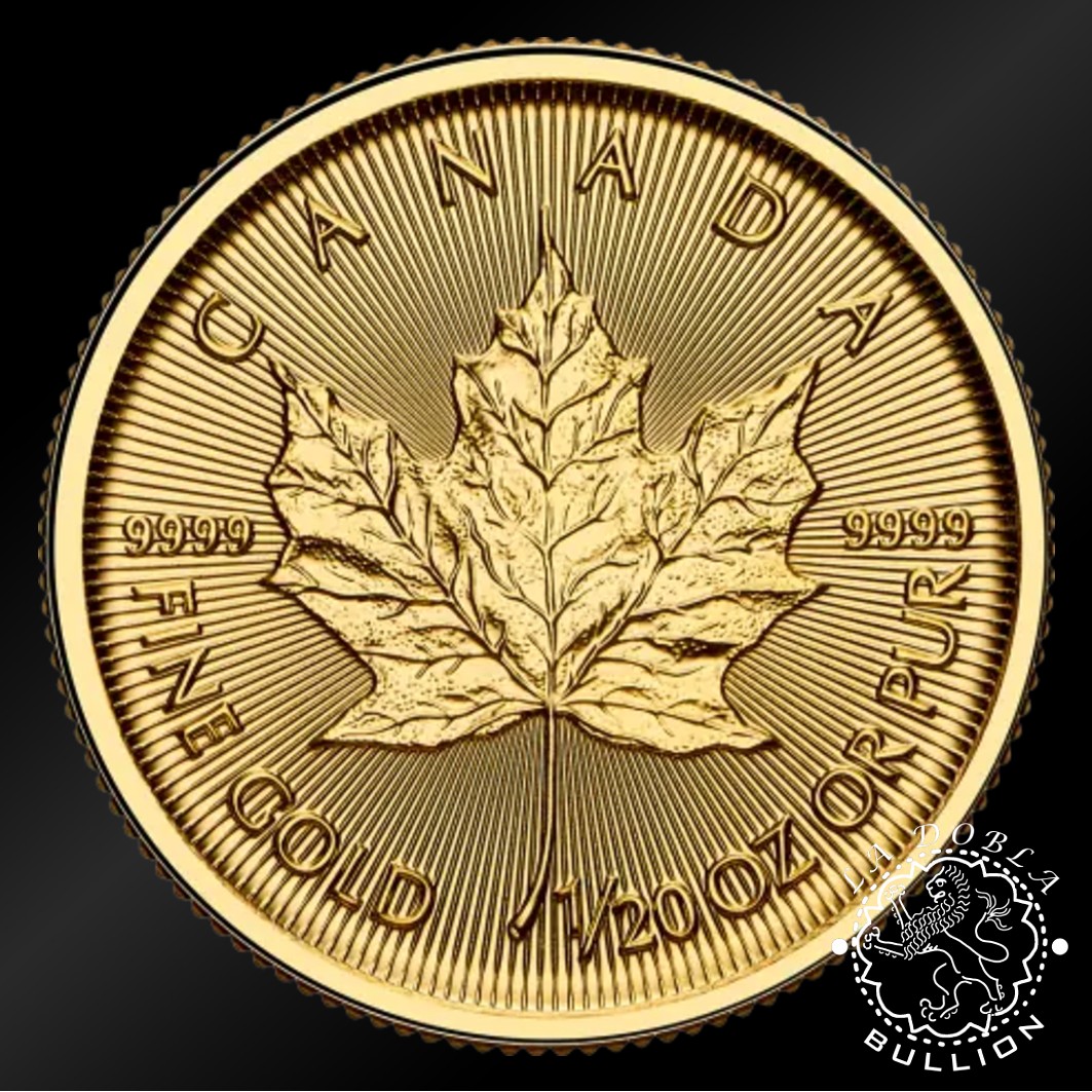 Moneda de Oro Maple Leaf 1 20 oz BU – Canadá – 2026 - Reverso