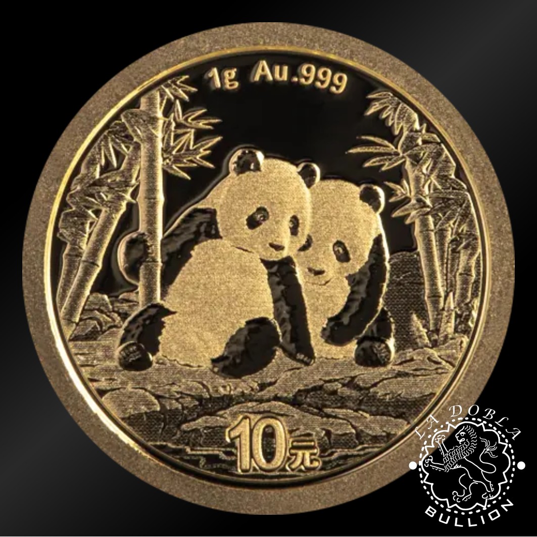 Moneda de Oro Panda 1 g - China - 2026 - Reverso
