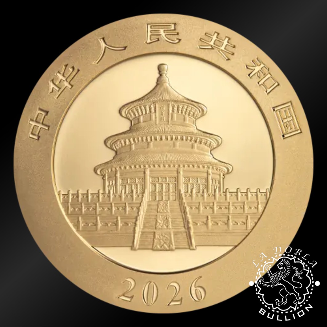 Moneda de Oro Panda 30 g - China - 2026 - Anverso