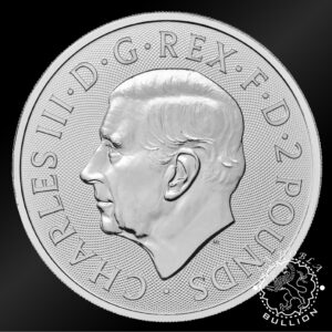 Moneda de Plata Gothic Horror Dracula 1 Oz BU - Reino Unido - 2025 - Anverso
