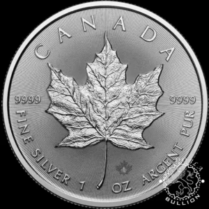 Moneda de Plata Maple Leaf 1 oz BU - Canadá - 2026 - Reverso
