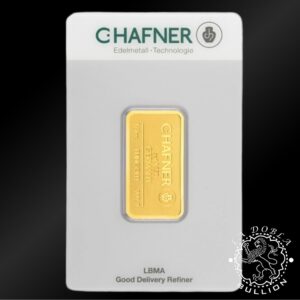Lingote de Oro 1 4 oz - C.Hafner -Reverso