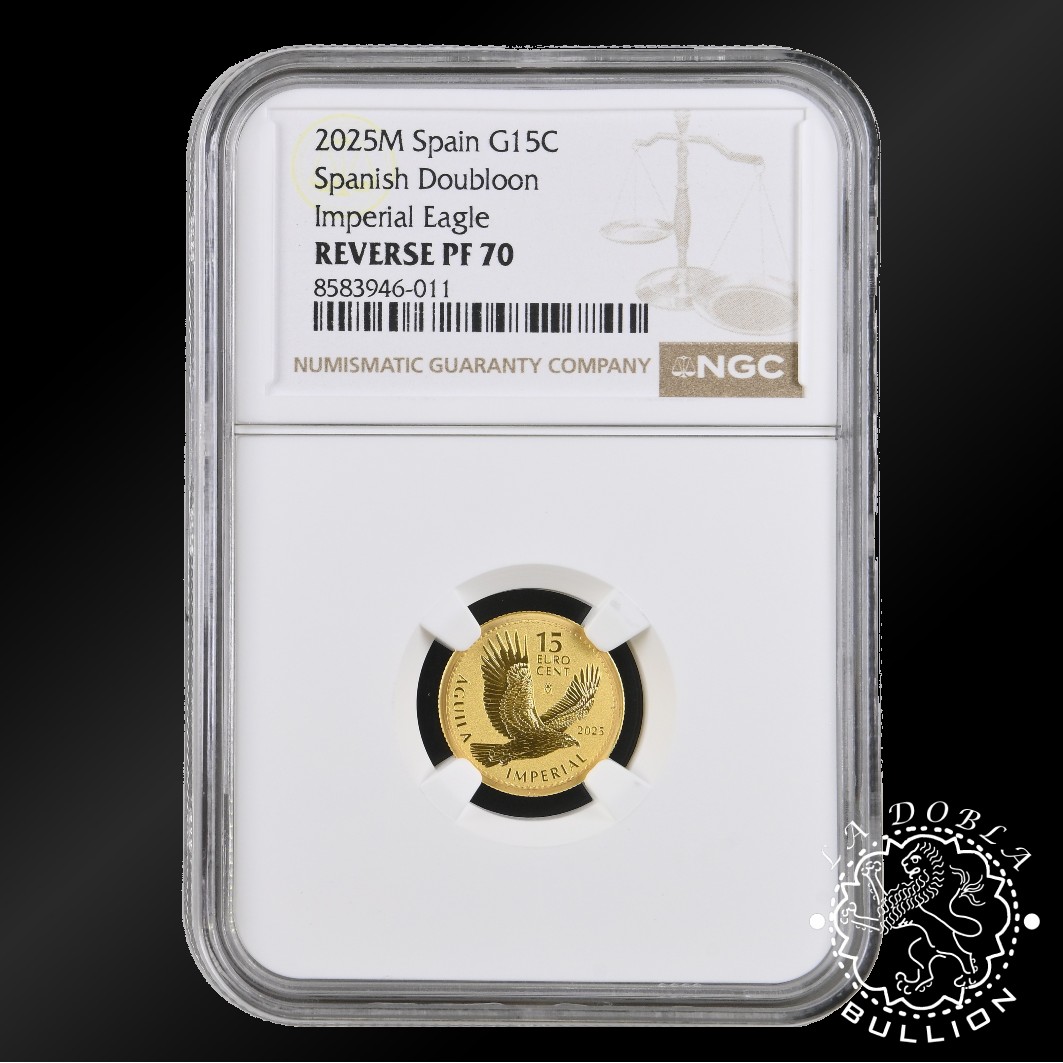 Moneda de Oro Águila Imperial 1 10 oz Proof Inverso - España - 2025 - NGC PF70