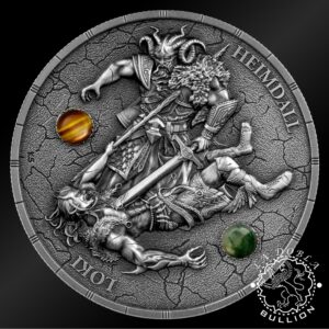 Moneda de Plata Ragnarok Loki & Heimdall 2 oz BU UHR - Germania - 2025 - Reverso