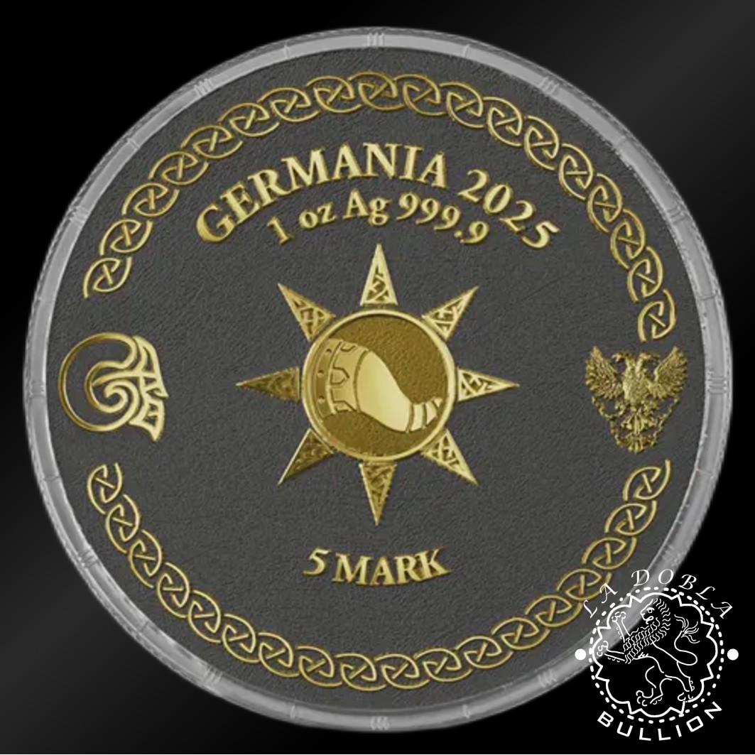 Moneda de Plata Ragnarok Loki & Heimdall Geminus 2 x 1 oz BU - Germania - 2025 - Reverso Heimdall