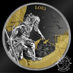 Moneda de Plata Ragnarok Loki & Heimdall Geminus 2 x 1 oz BU - Germania - 2025 - Reverso Loki