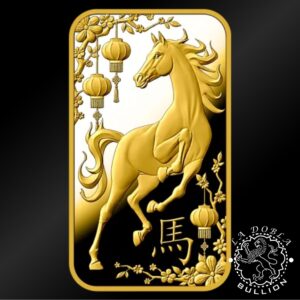 Lingote de Oro Caballo 1 g - ARGOR-HERAEUS - Lingote