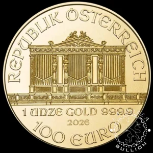 Moneda de Oro Filarmónica 1 oz BU - Austria - 2026