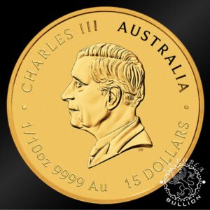 Moneda de Oro Serie Lunar III Caballo 1 10 oz BU Color - Australia - 2026 - Anverso