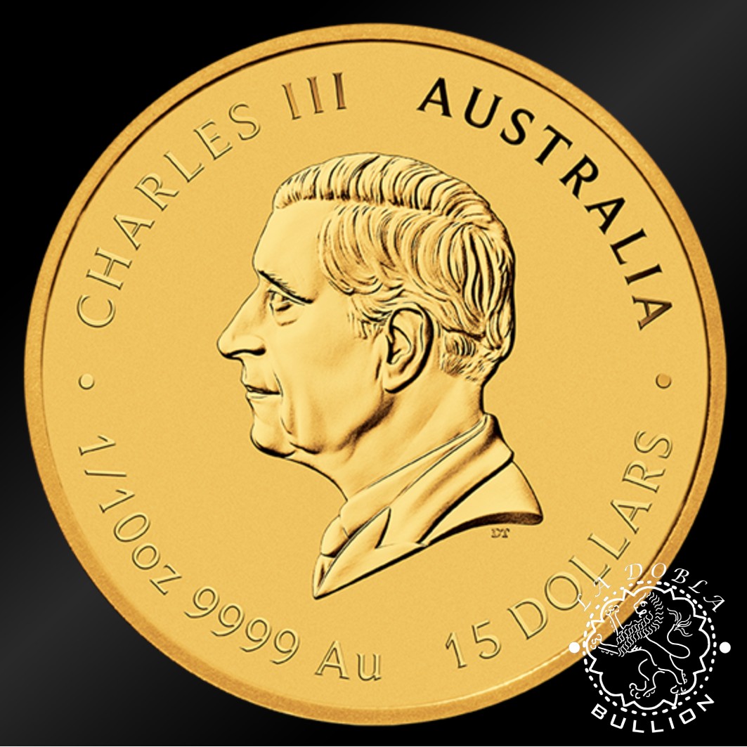 Moneda de Oro Serie Lunar III Caballo 1 10 oz BU Color - Australia - 2026 - Anverso