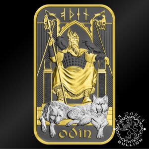 Lingote de Plata Norse Gods Special Edition Odín 1 oz - Royal Mint & Germania Mint - Reverso