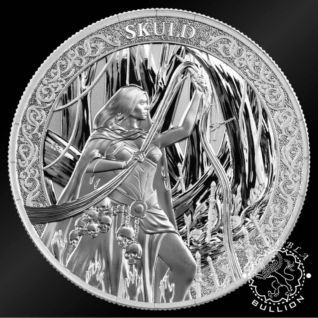Moneda de Plata Norns Skuld 1 oz BU - Germania Mint - 2026 - Reverso