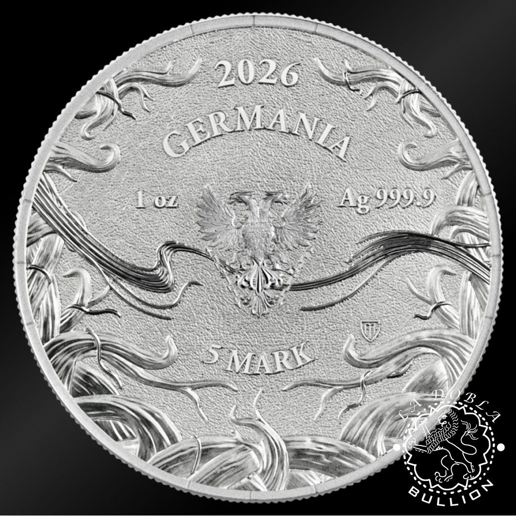 Moneda de Plata Norns Urd 1 oz BU - Germania Mint - 2026 - Anverso