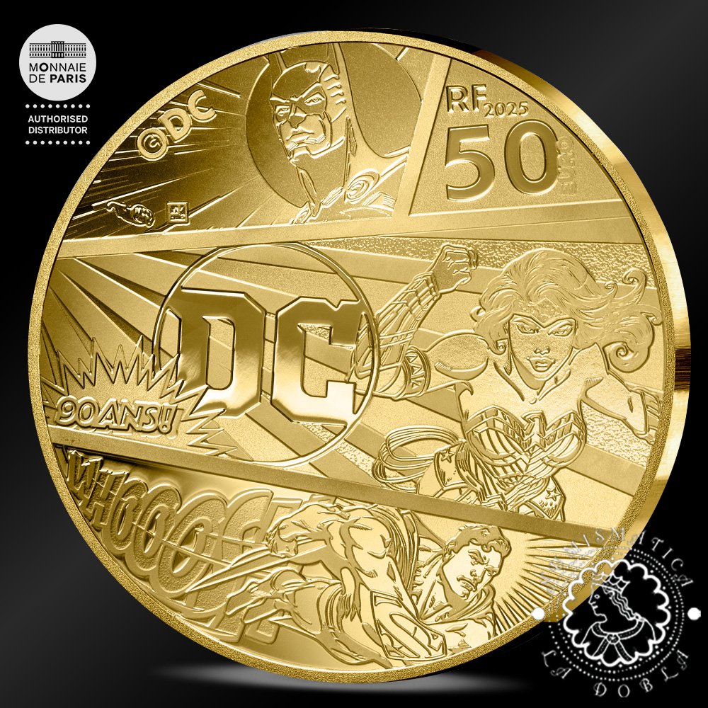Moneda de oro DC Comics - 1/4 Oz PROOF – Francia - 2025 - Imagen 2