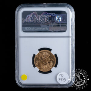 Moneda de Oro Soberano Jorge V - 1913 - NGC AU58