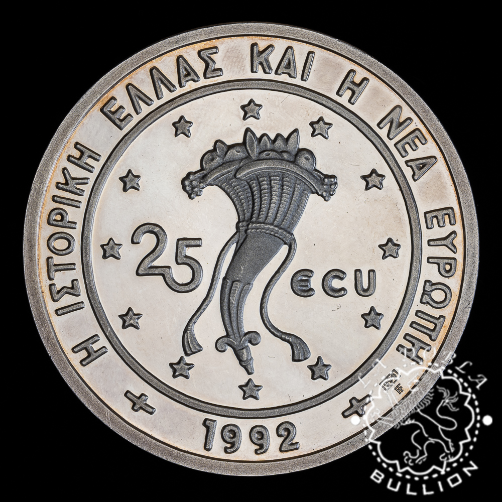 Estuche 3 Piezas - Moneda de Oro 150 ECU + 2 Monedas de Plata - Grecia - 1992 - Recomprada - Imagen 4