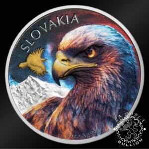 Moneda de Plata Águila Eslovaca 1 oz BU - Niue - 2025 - Reverso