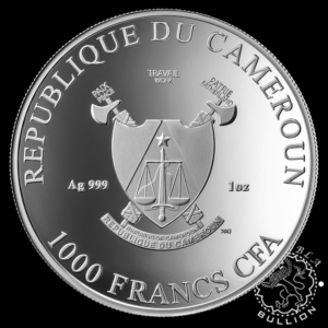 Moneda de Plata Las Tres Gracias 1 oz BU - Camerún - 2025 - Anverso