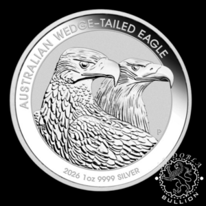 Moneda de Plata Wedge Tailed Eagle 1 oz BU - Australia - 2026 - Reverso (1)