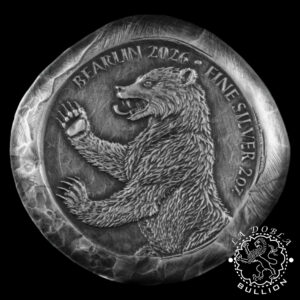 Redondo de Plata Bearlin 2 oz SC - 2026 - Germania Mint - Reverso