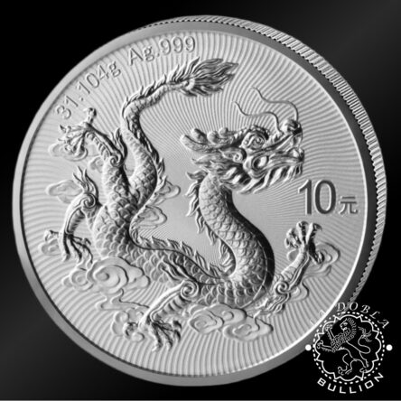 Moneda de Plata Dragón 1 oz BU – China – 2026