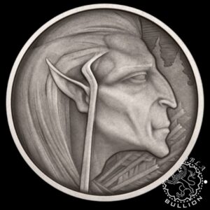 Moneda de Plata Figuras Mitológicas Elfo 1 oz BU - Niue - 2026 - Reverso