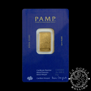 Lingote de Oro Arabian Horse 5 g - PAMP - Tarjeta Anverso